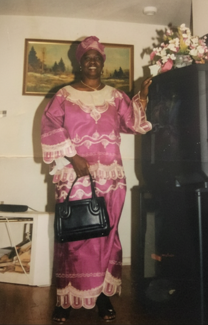 Yatta in pink traditional dress